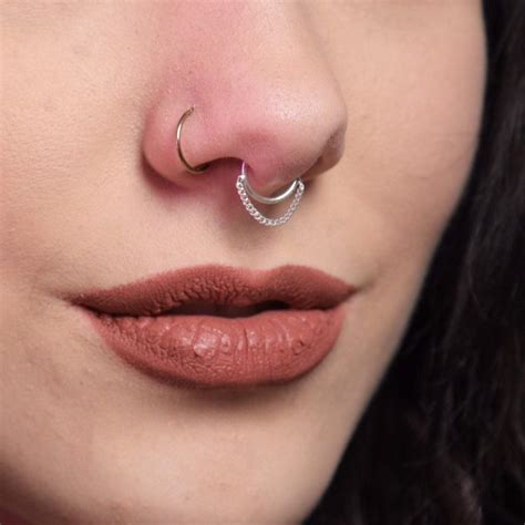 schmuck septum|metal septum piercing jewelry.